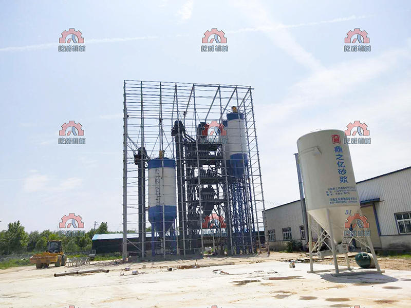 開(kāi)封所建造的年產(chǎn)20萬(wàn)噸干粉砂漿站