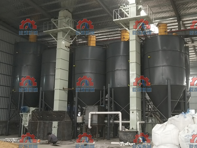 干混砂漿成套設(shè)備儲(chǔ)料系統(tǒng)